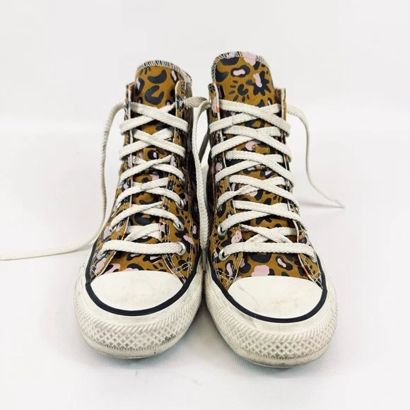 Converse Chuck Taylor All-Star Mystic World high-top animal print tan pink sz 7 - Picture 9 of 17